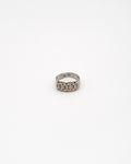 Woven design band ring