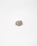 Signet ring with hammered finish