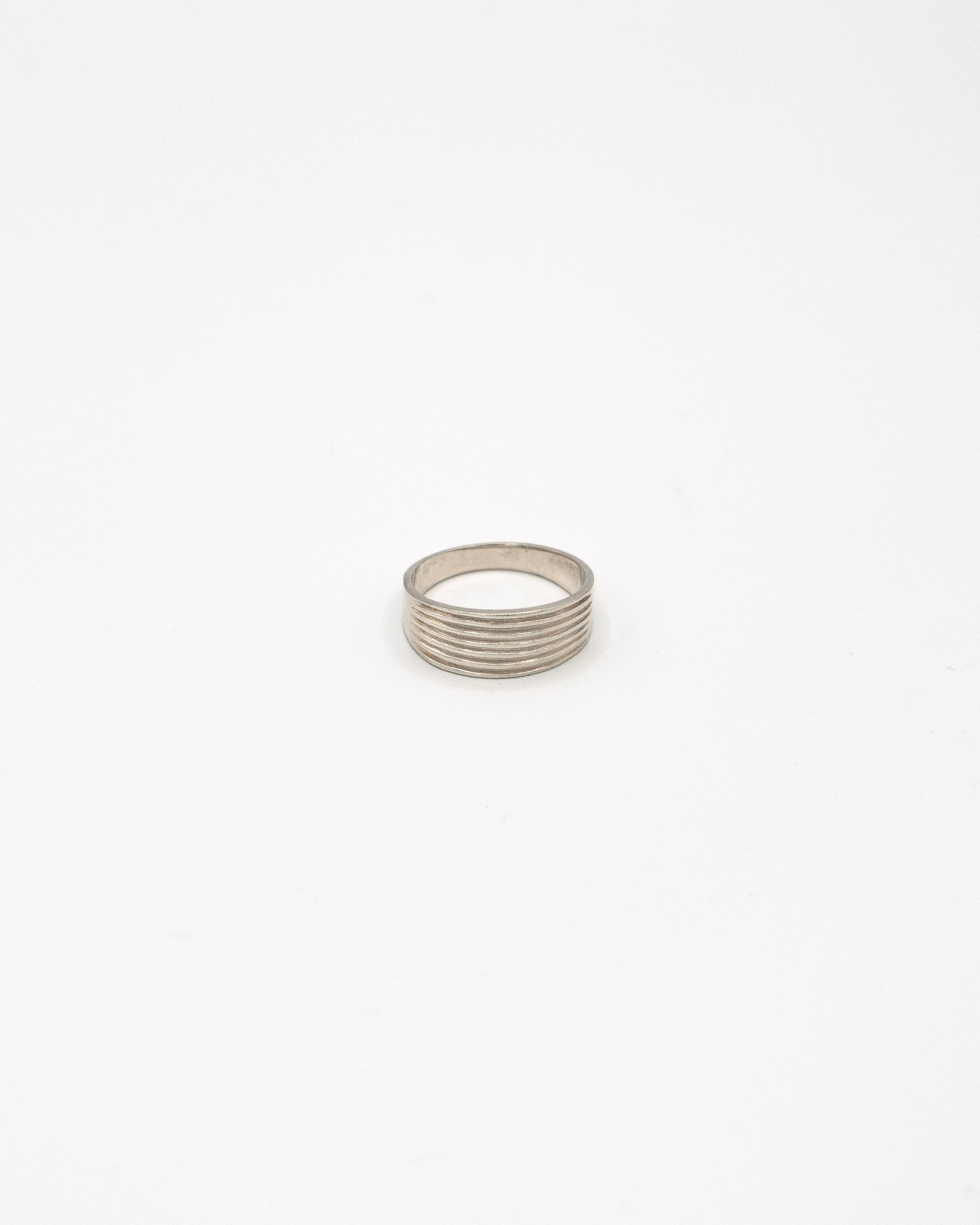 Ribbed band ring