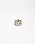 Thick tribal weave band ring