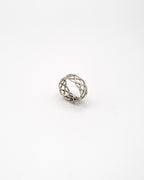 Thick tribal weave band ring