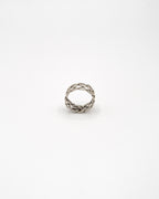 Thick tribal weave band ring