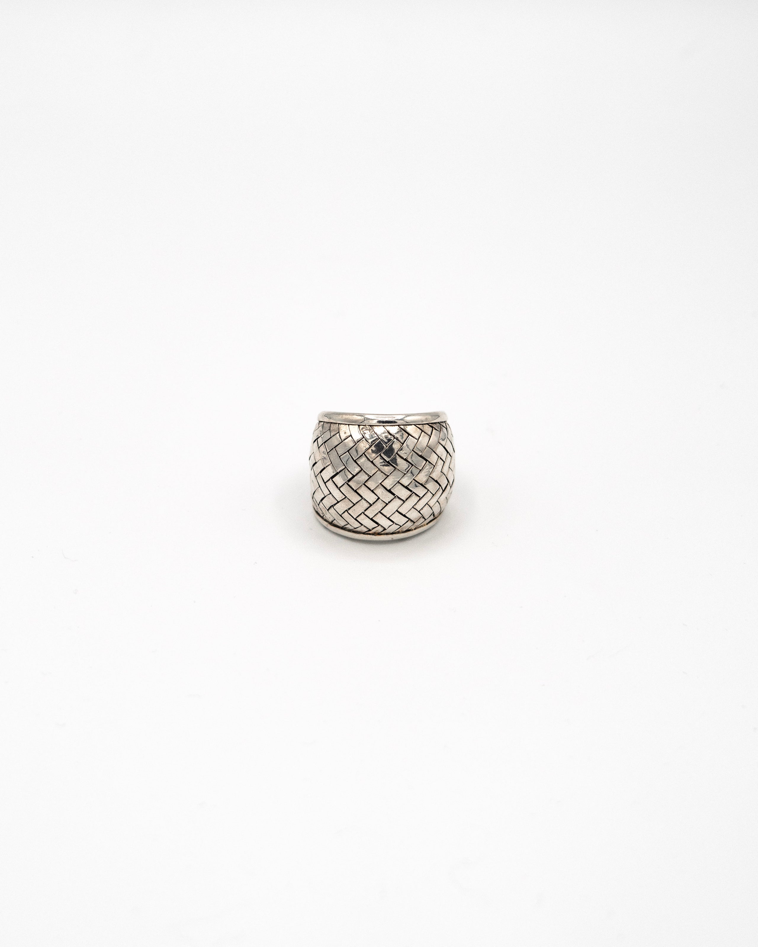 Wide Thai braided dome ring