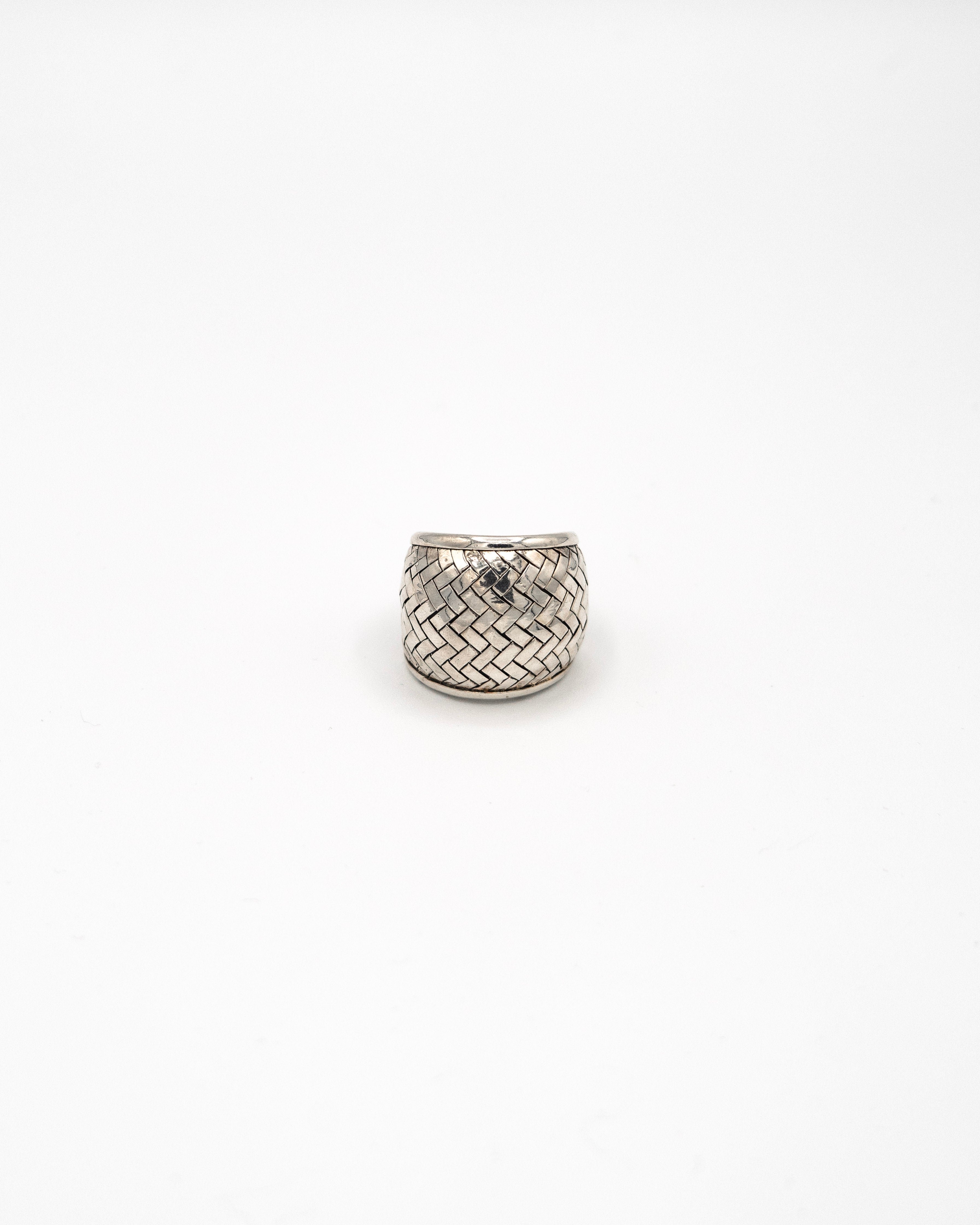 Wide Thai braided dome ring