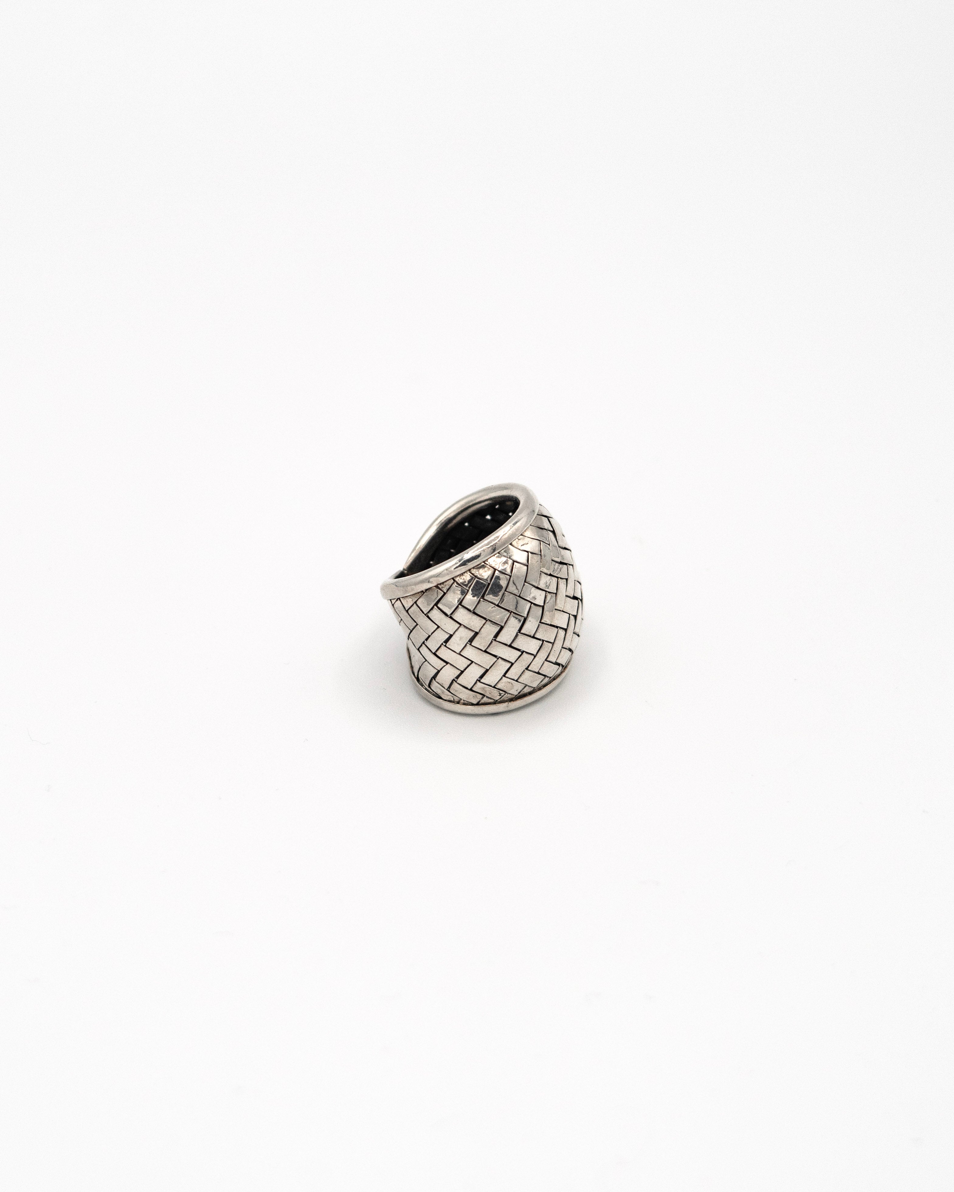 Wide Thai braided dome ring