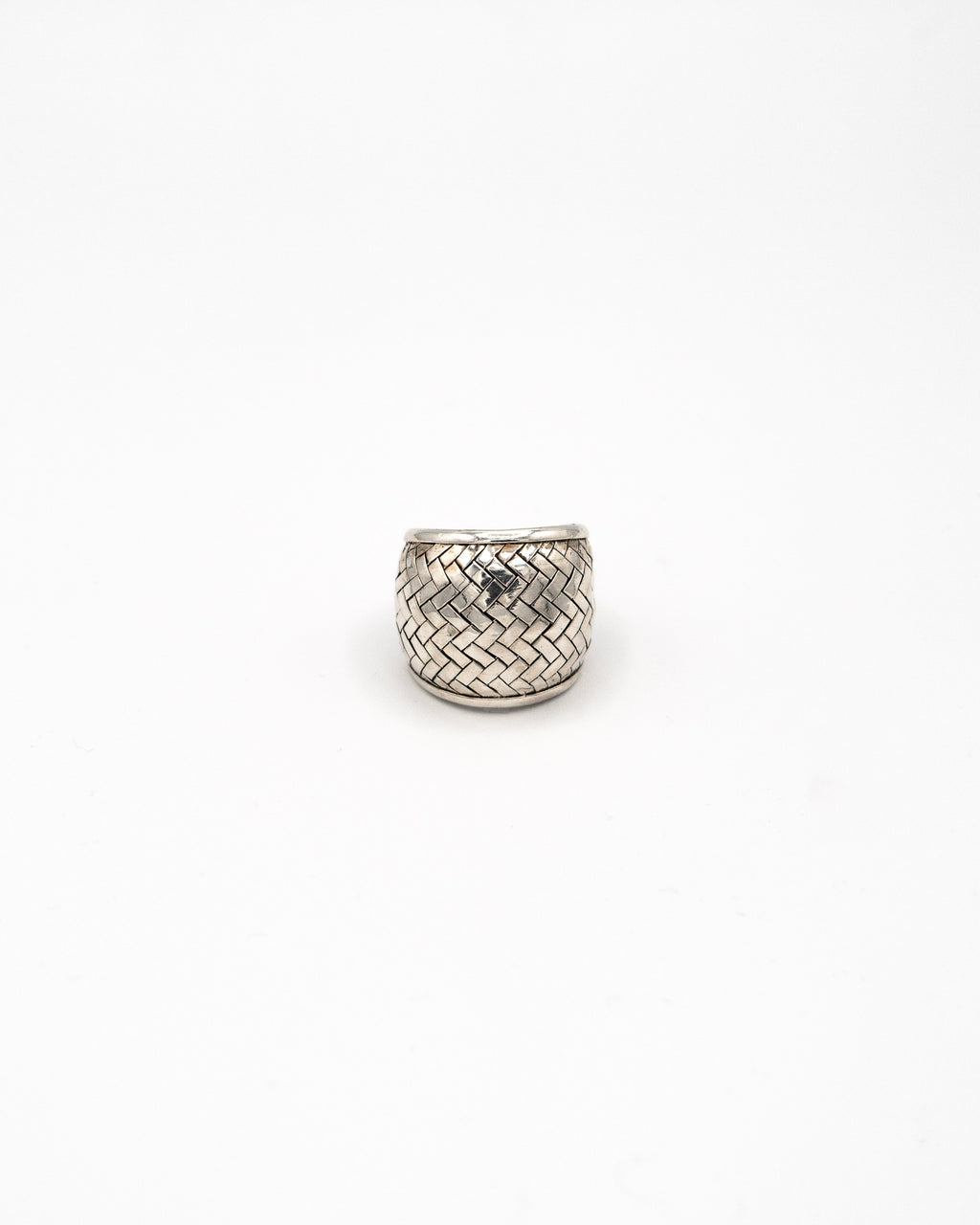 Wide Thai braided dome ring