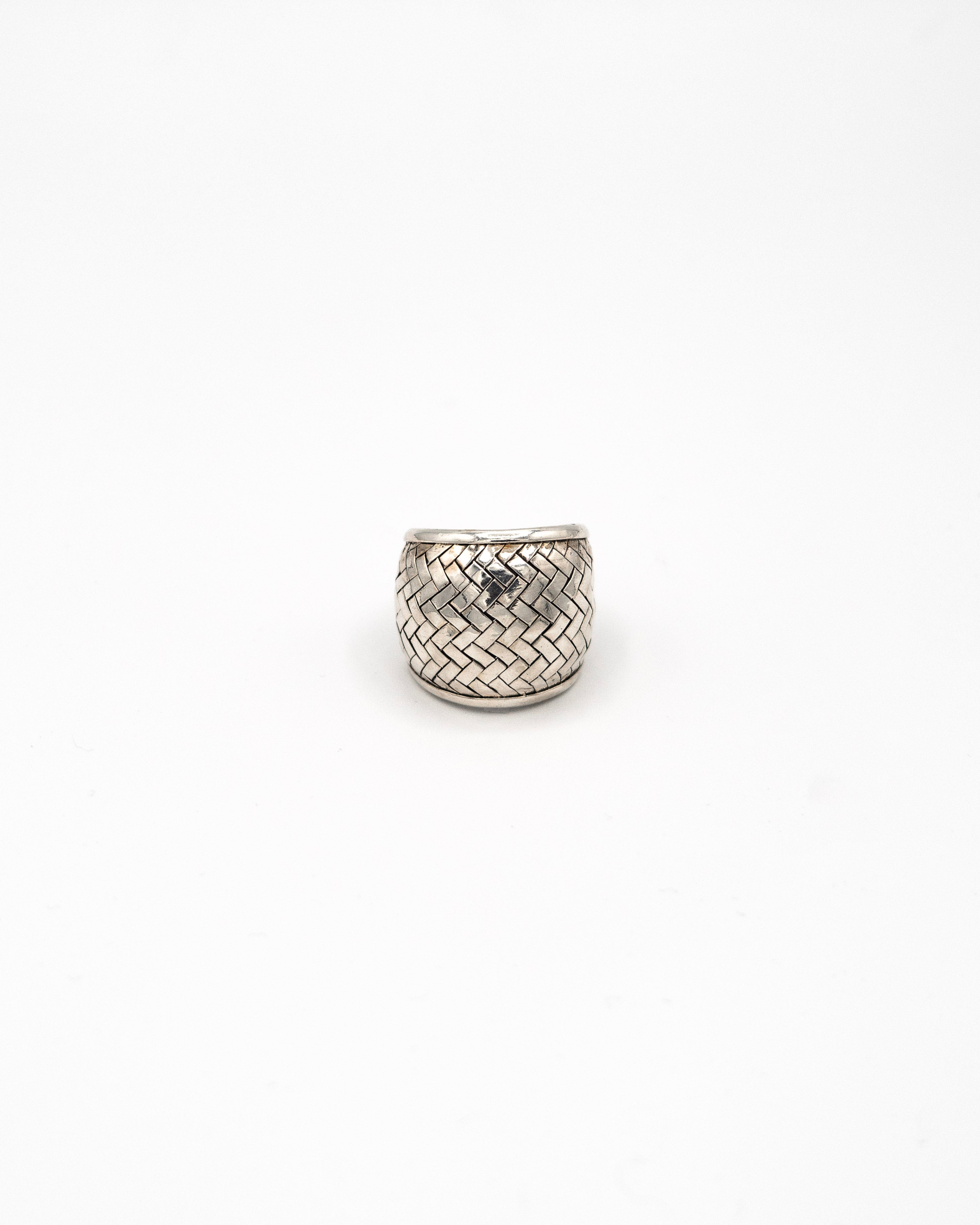 Wide Thai braided dome ring