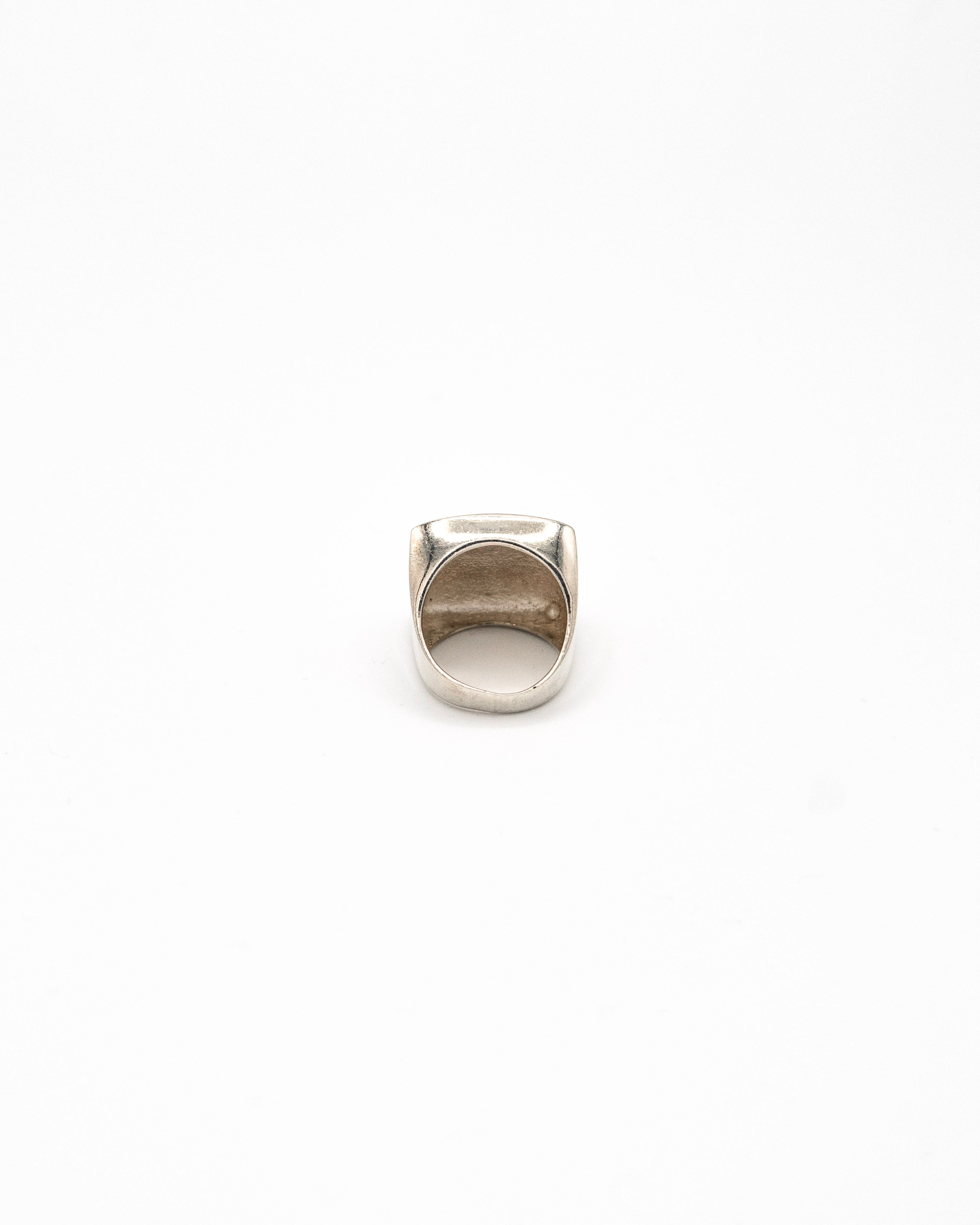 Hollow square dome ring