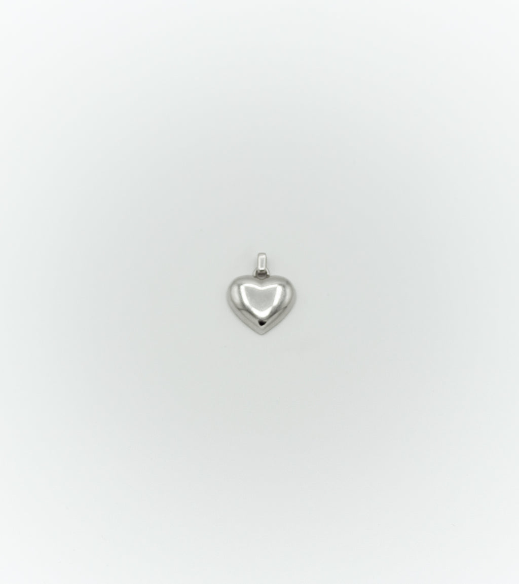 Small dome heart pendant