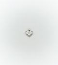 Small dome heart pendant