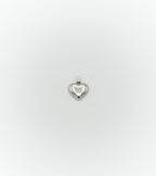 Small dome heart pendant
