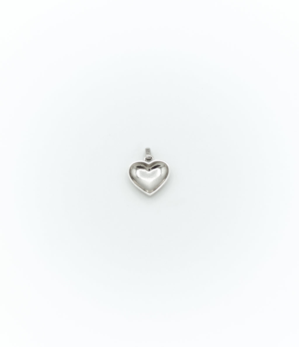 Small dome heart pendant
