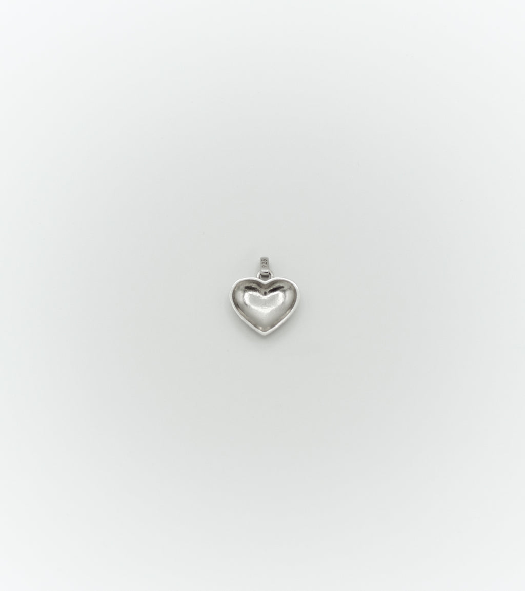 Small dome heart pendant