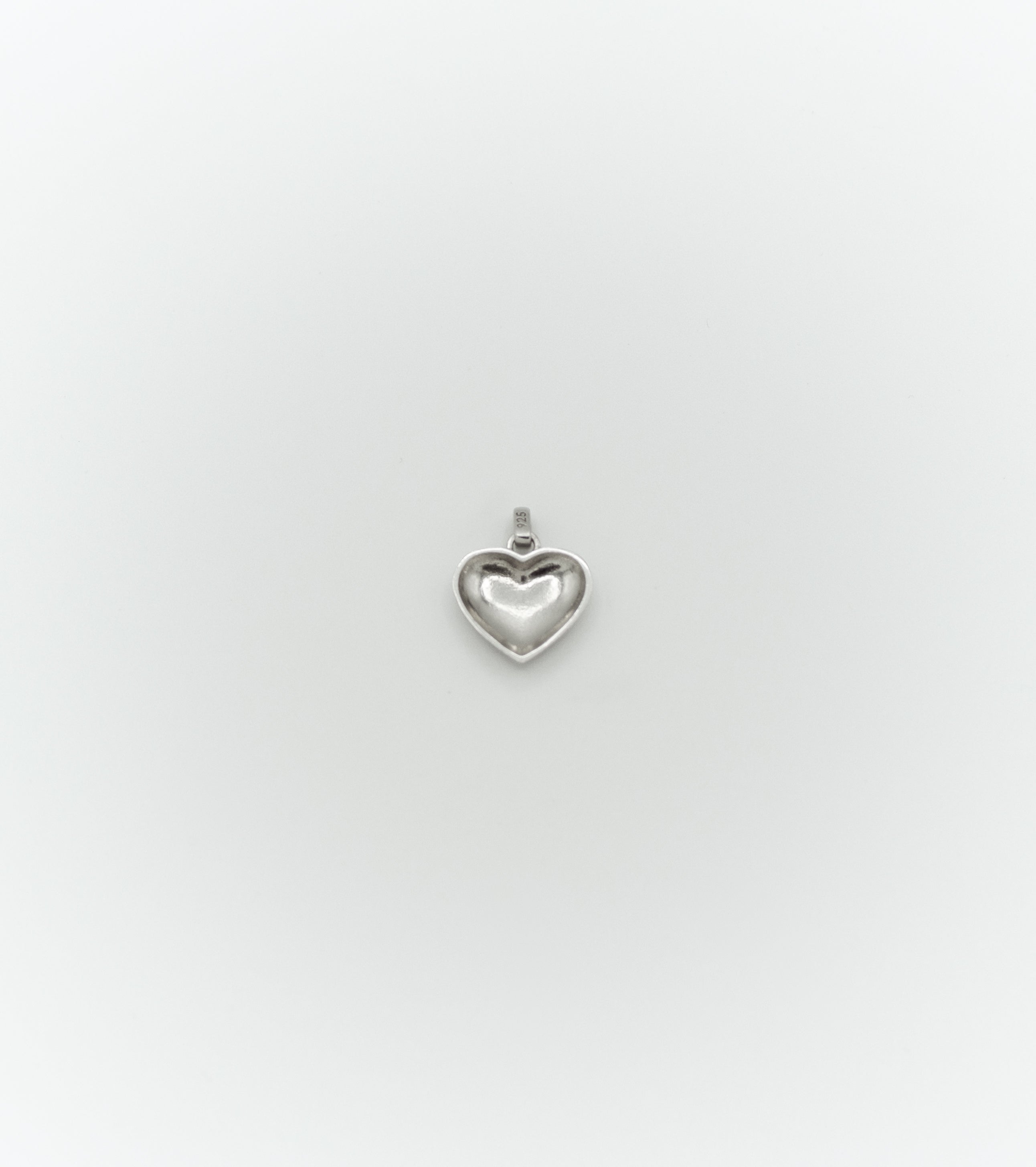 Small dome heart pendant
