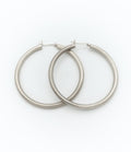 Thick hoop earrings