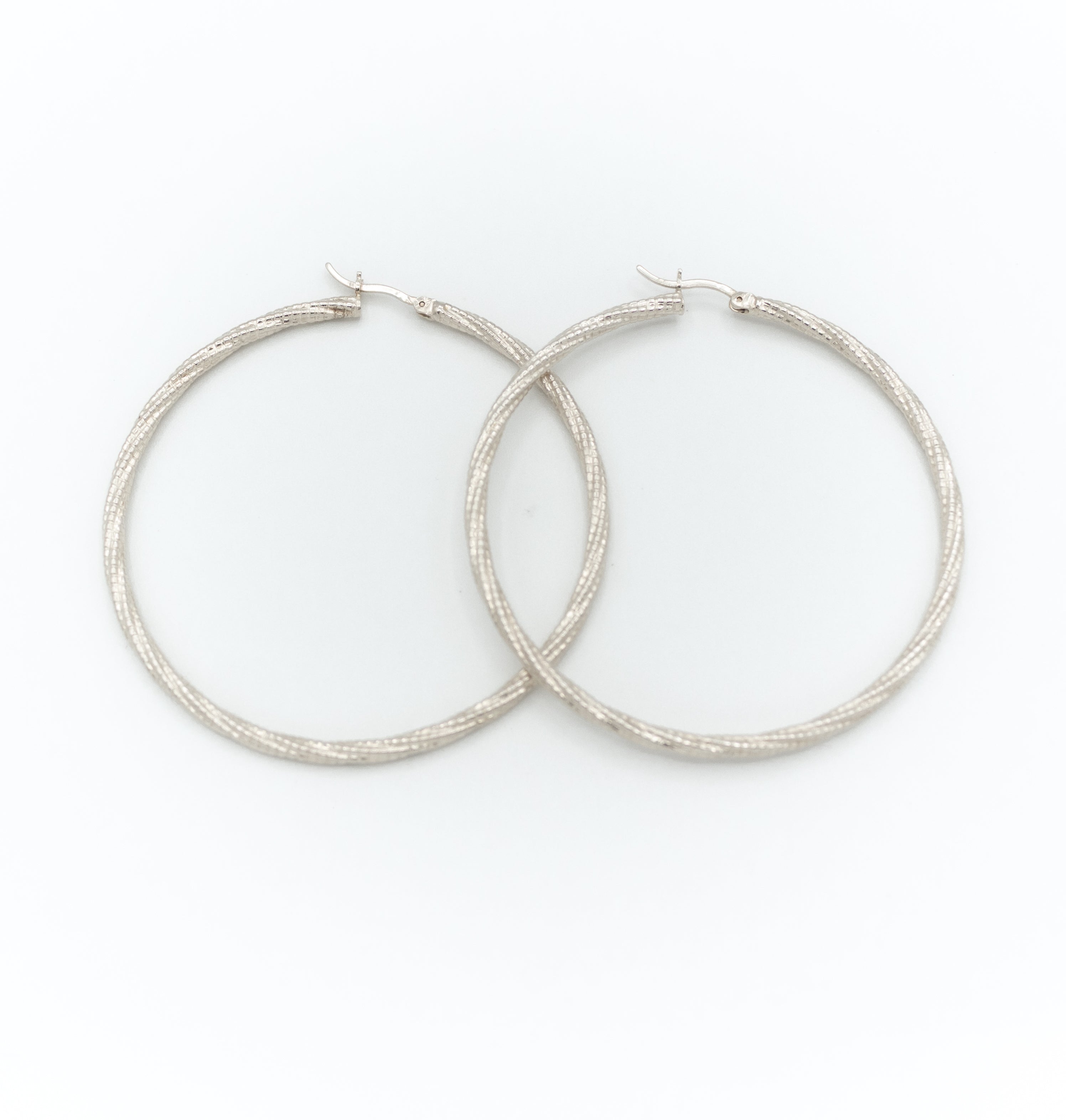 Rope hoop earrings