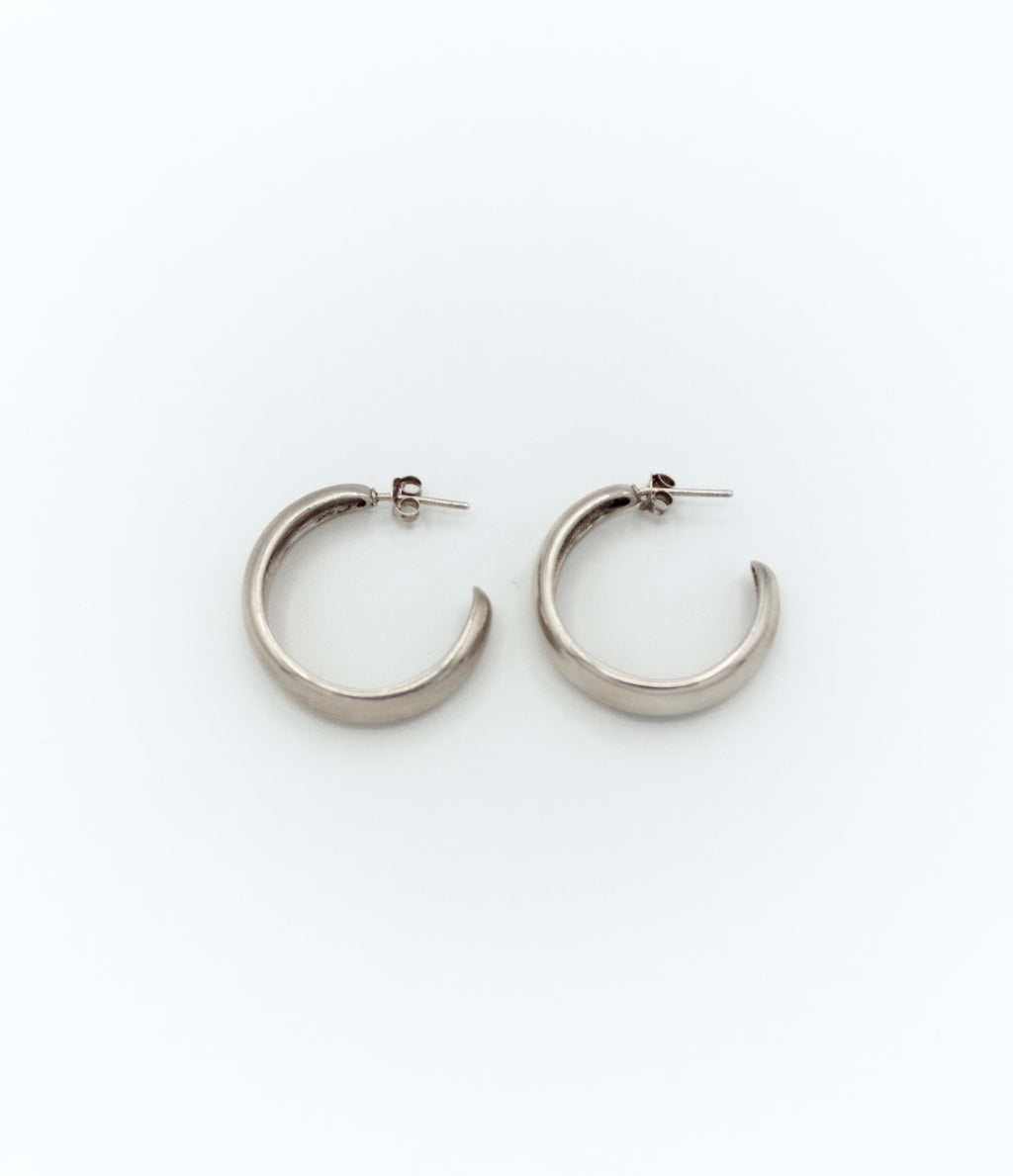Small open hoop earrings