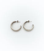 Small open hoop earrings
