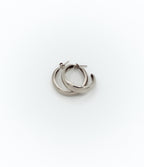 Small open hoop earrings