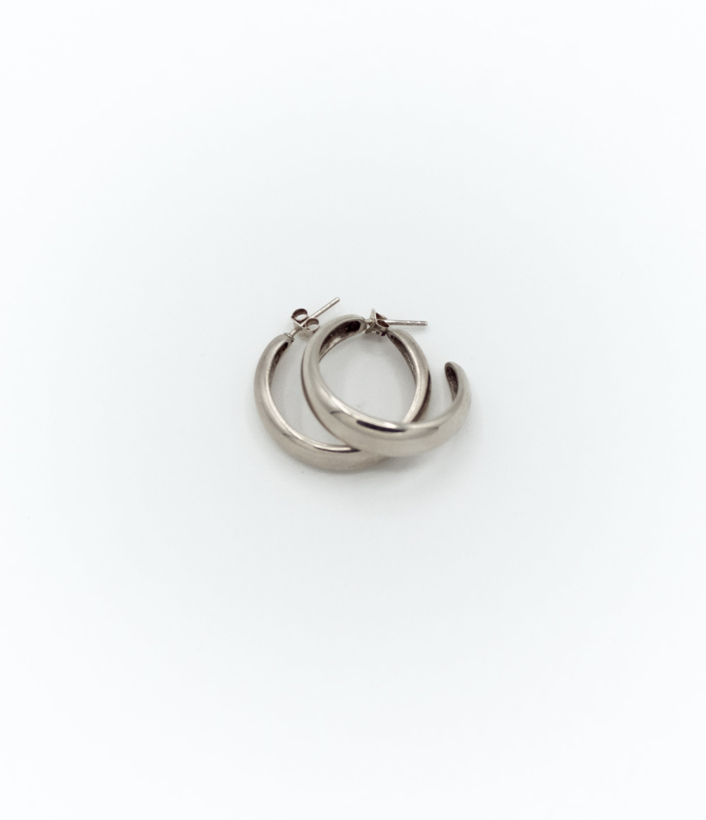 Small open hoop earrings