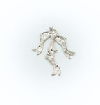 Fish dangle stud earrings