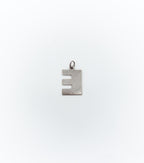 Textured letter ‘’E’’ pendant