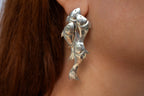 Fish dangle stud earrings