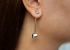 Single barbell stud earring