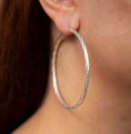 Rope hoop earrings