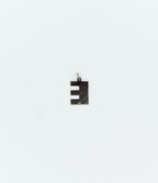 Textured letter ‘’E’’ pendant