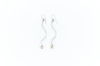 Wavy dangle earrings