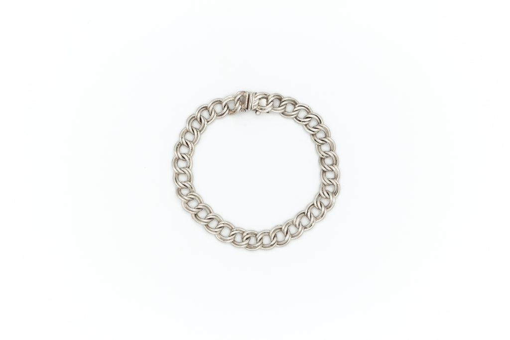 Double curb link bracelet