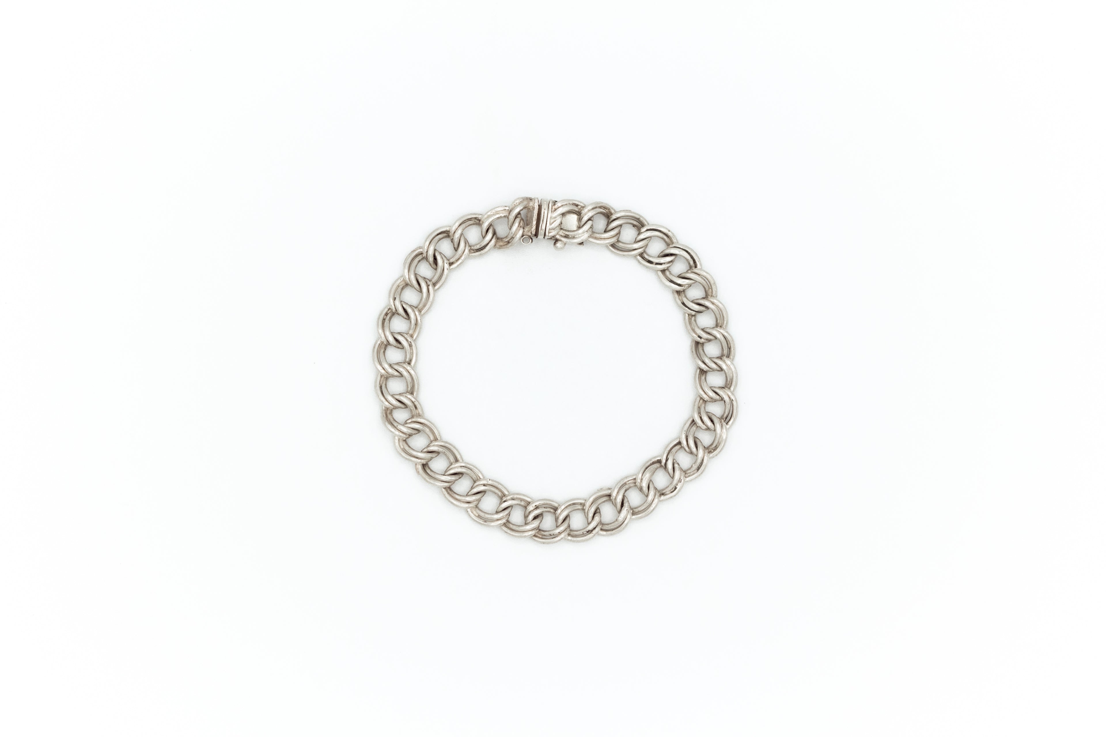 Double curb link bracelet