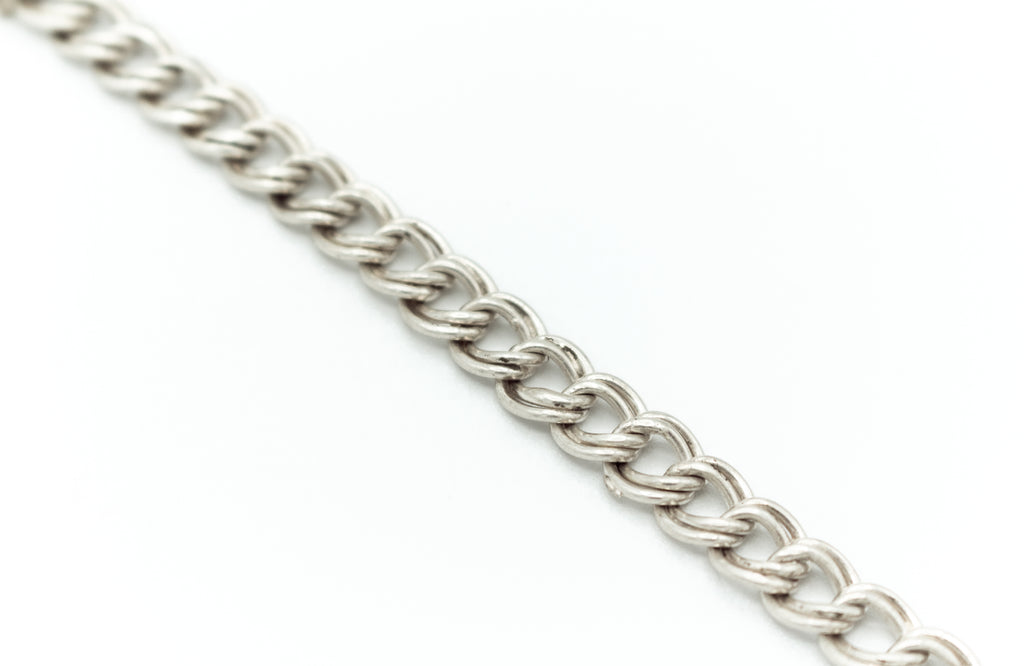 Double curb link bracelet